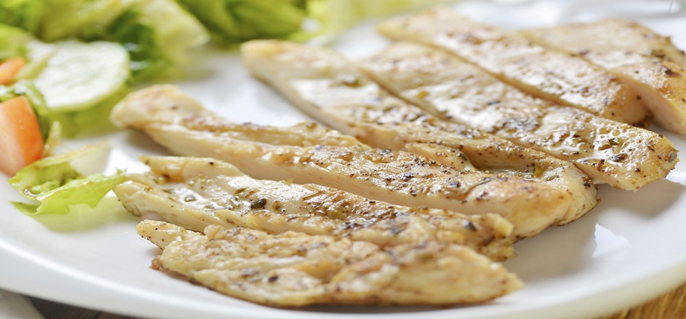 Baked chicken Slices in Lemon Marinade